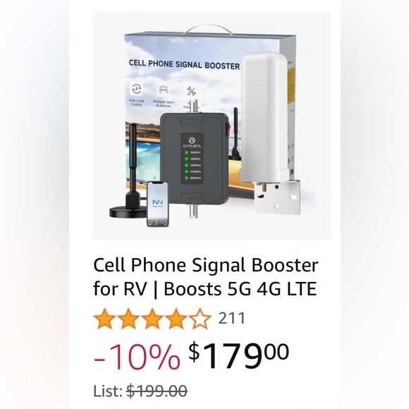 Cell Phone Signal Booster for RV | Boosts 5G 4G LTE for All U.S. Carriers - Picture 12 of 12